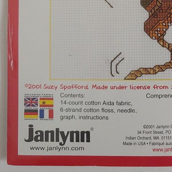 NWT Suzy's Zoo Embroidery Cross Stitch "Hang In There" Turtle Sew Craft Vintage - Picture 5 of 6